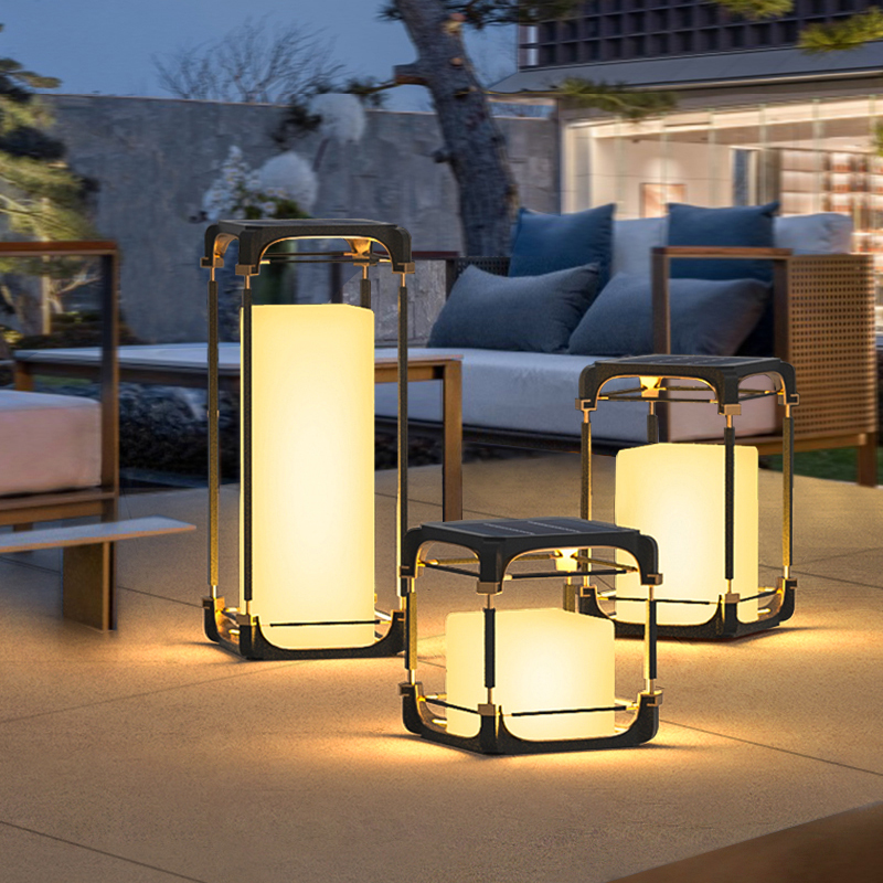 Outdoor Lighting Led - Luminous Floor Lamp Courtyard Solar LED