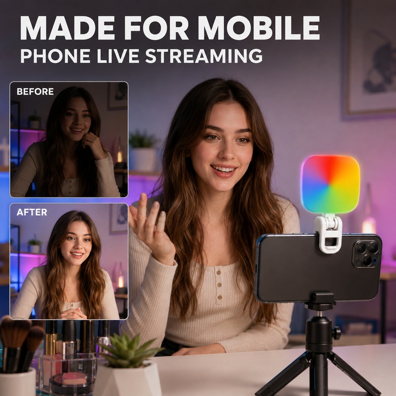 Outdoor Lighting Video Shooting - Portable RGB Video Light Mini Pocket
