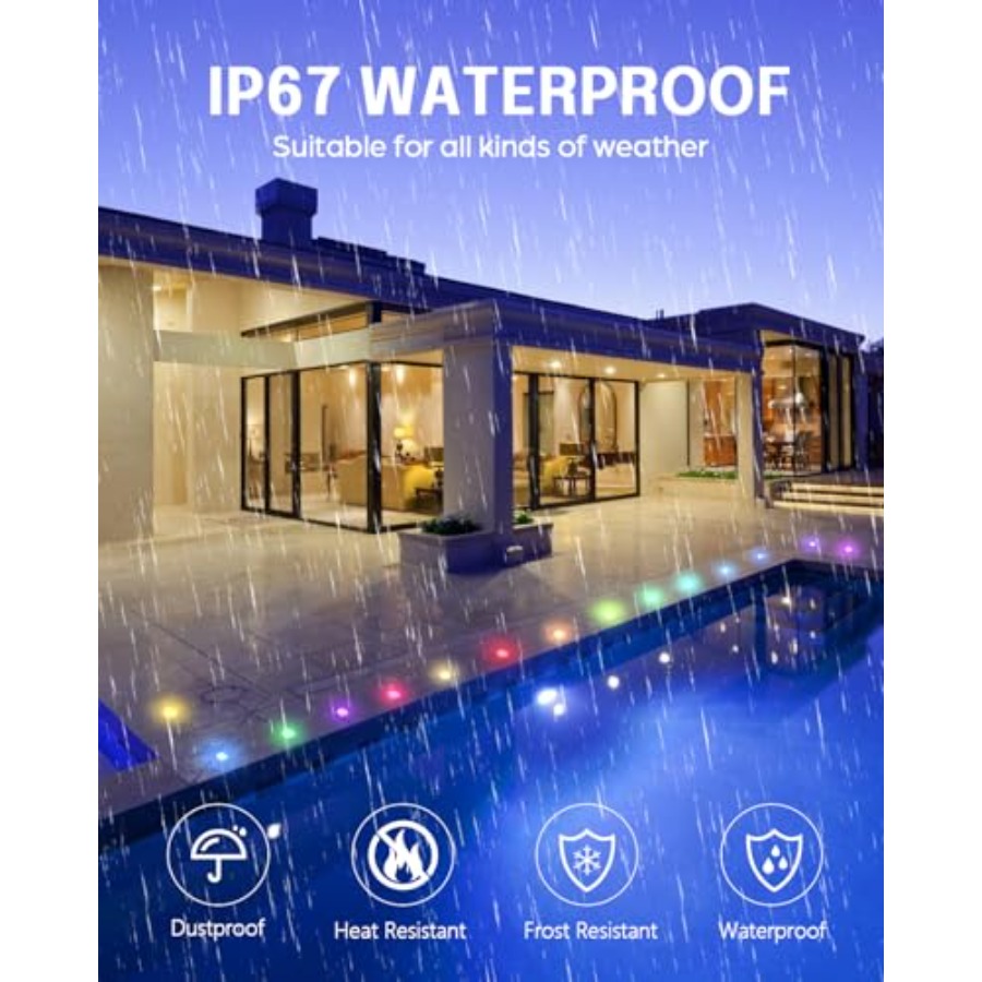RGB Deck Lights Kit with Low V - Outdoor Lighting Kits Low Voltage ulasan dan harga