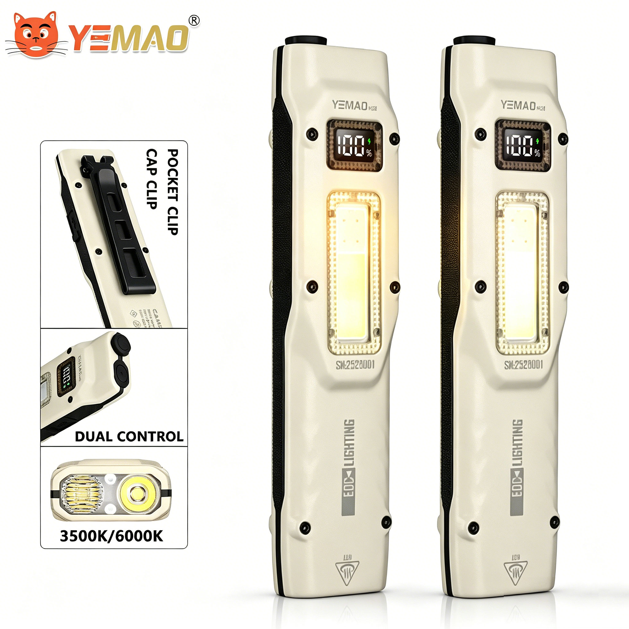 Portable 880LM YEMAO M28 Ultra - Zinc Outdoor Lighting ulasan dan harga