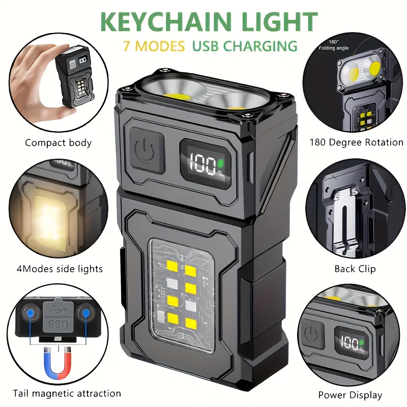 Mini Rechargeable LED Pocket F - Zinc Outdoor Lighting ulasan dan harga