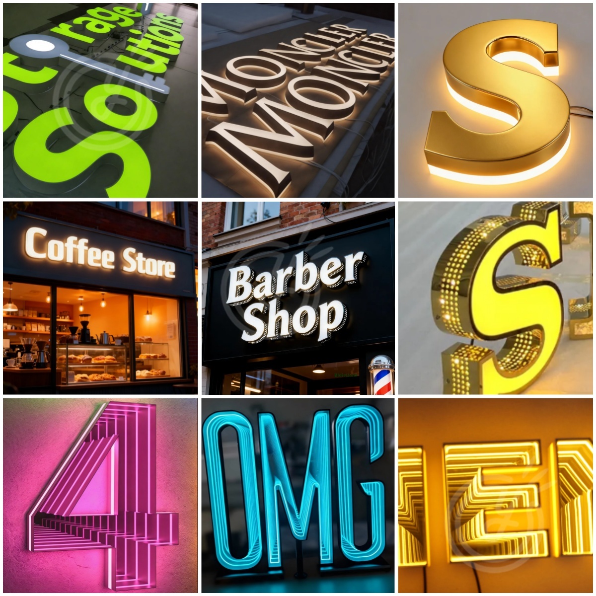 Custom Acrylic Signs Sign Led  - Outdoor Lighting Logo ulasan dan harga
