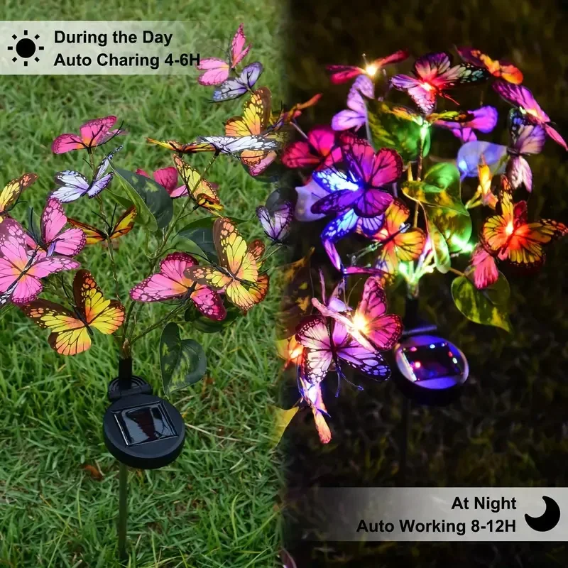 Solar LED Butterfly Garden Lig - Outdoor Lighting Ground ulasan dan harga
