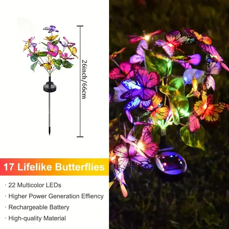 Solar LED Butterfly Garden Lig - Outdoor Lighting Ground ulasan dan harga