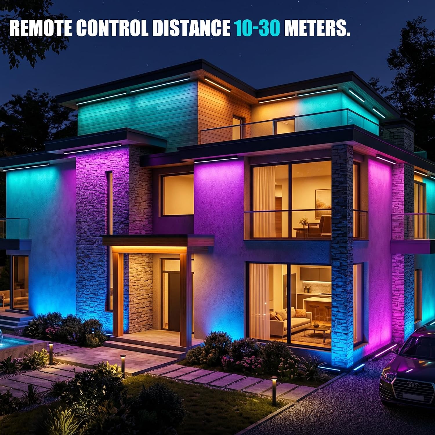 2Pack RGB Wall Washer Lights 1 - Outdoor Lighting Remote Control ulasan dan harga