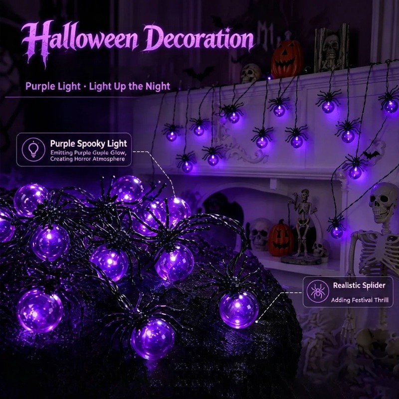 Battery Powered Spider LED Str - Outdoor Lighting Led ulasan dan harga