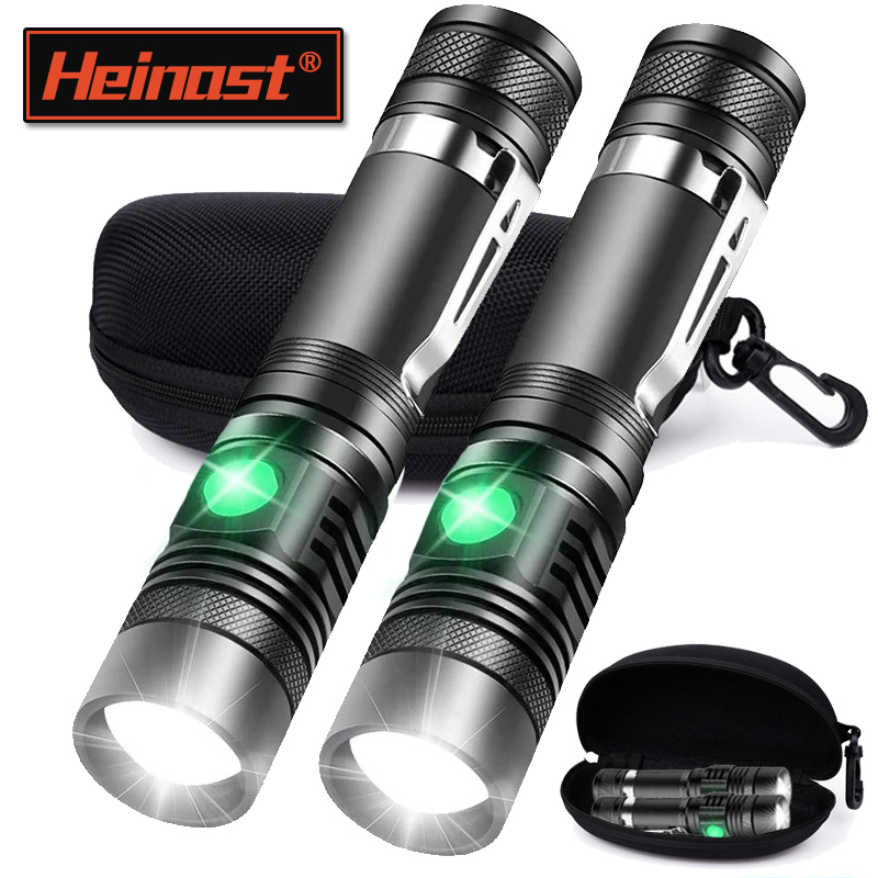 Rechargeable T6 Handheld Flash - Zinc Outdoor Lighting ulasan dan harga