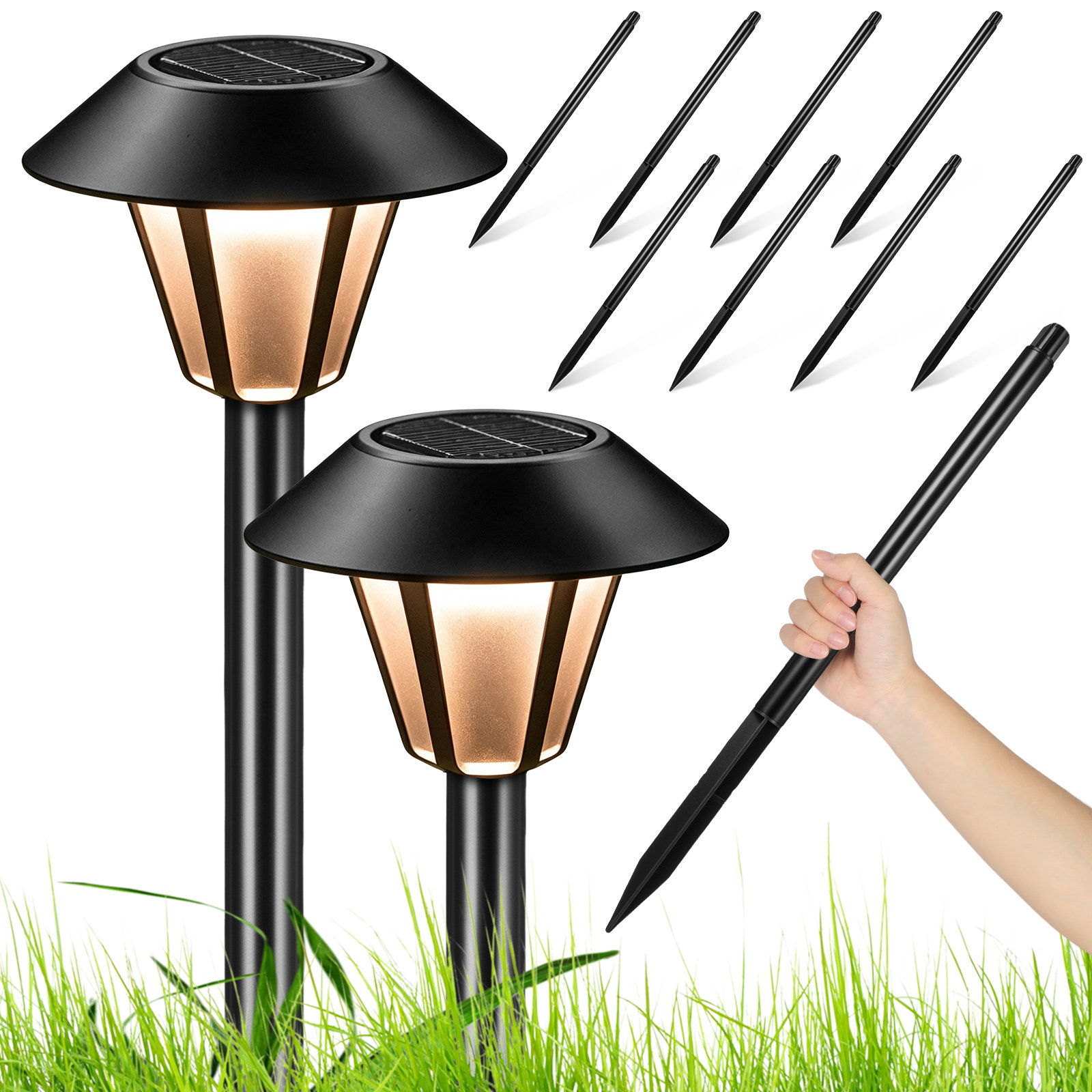 8Set Solar Light Stakes Outdoo - Outdoor Lighting Ground ulasan dan harga