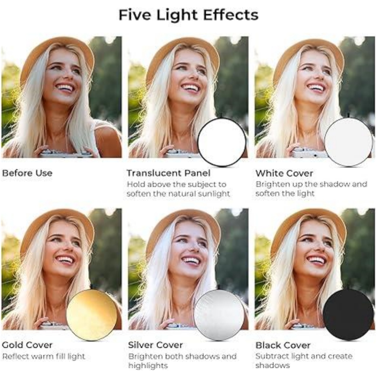 HUANYINGBJB Portable 5 in 1 Ph - Outdoor Lighting For Photography ulasan dan harga