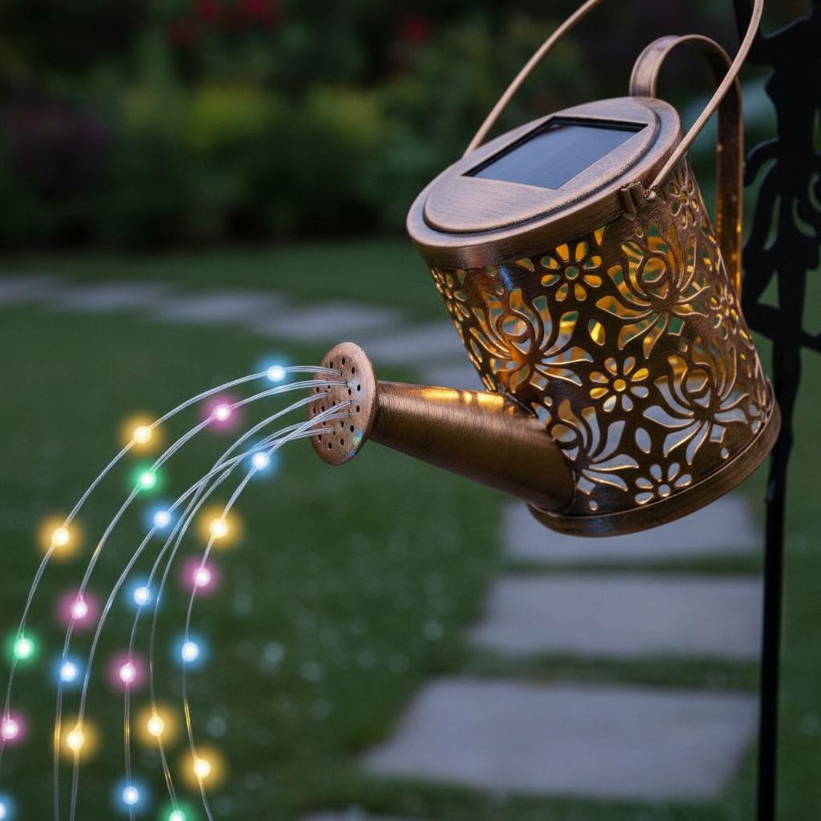 Solar Fairy Watering Can Light - Outdoor Lighting Modern ulasan dan harga