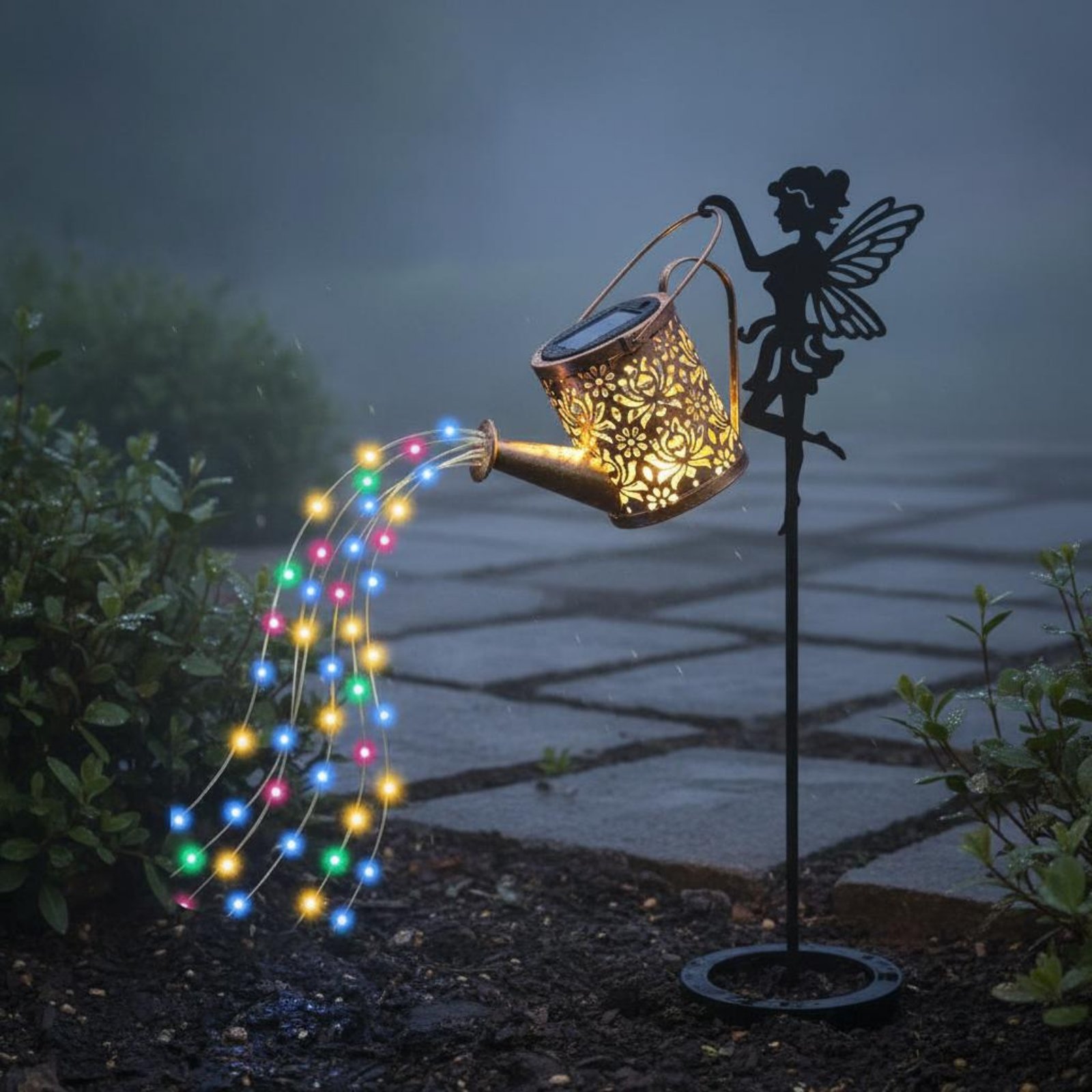 Solar Fairy Watering Can Light - Outdoor Lighting Modern ulasan dan harga