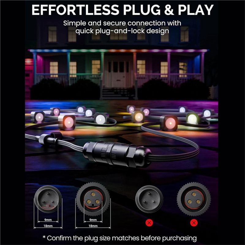 DT17 Waterproof Splice Connect - Outdoor Lighting Govee ulasan dan harga