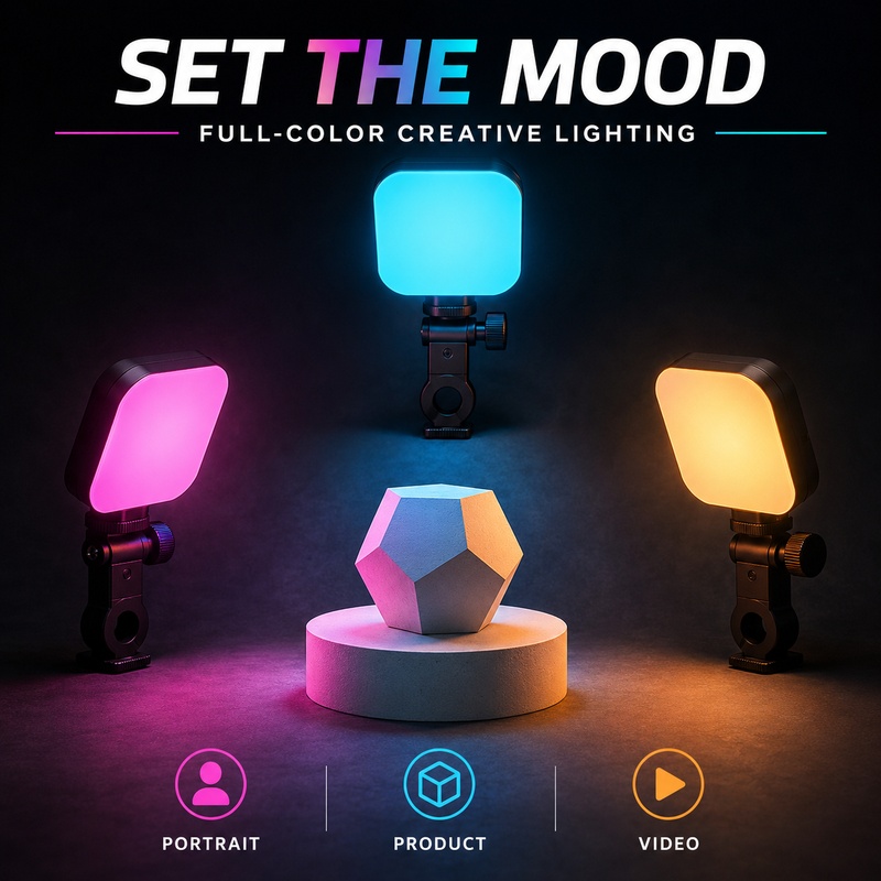 Mini RGB Pocket Light Portable - Outdoor Lighting Video Shooting ulasan dan harga