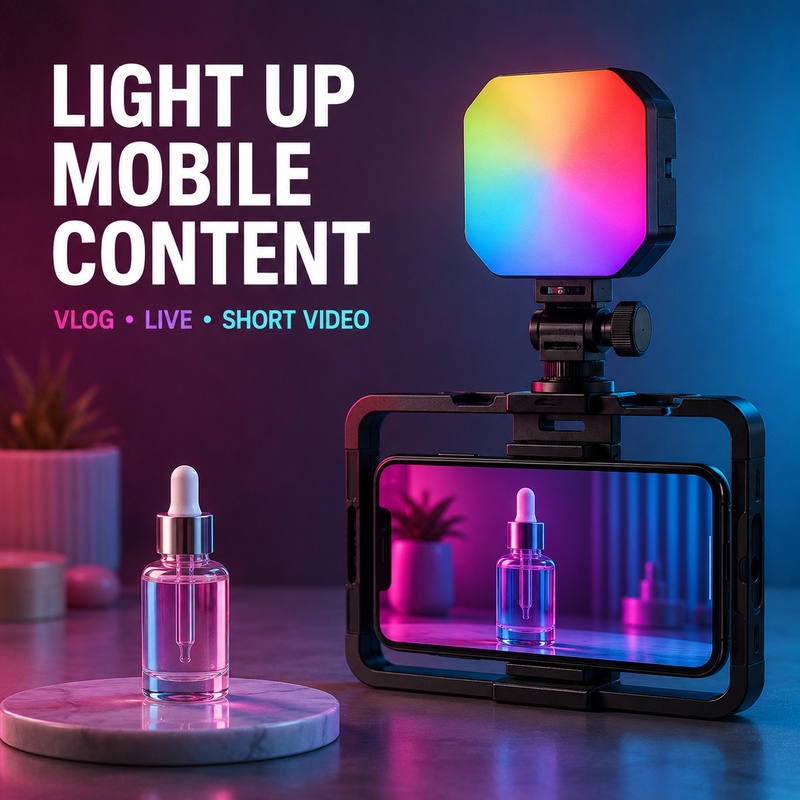 Mini RGB Pocket Light Portable - Outdoor Lighting Video Shooting ulasan dan harga