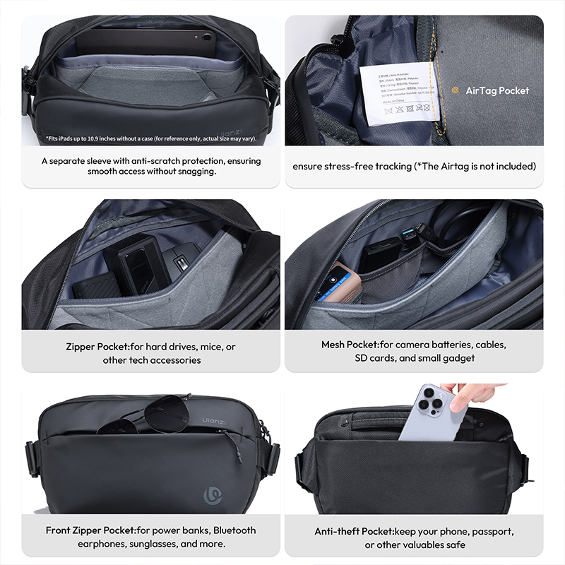 Ulanzi PB038 Travel Sling Bag  - Outdoor Lighting For Photography ulasan dan harga