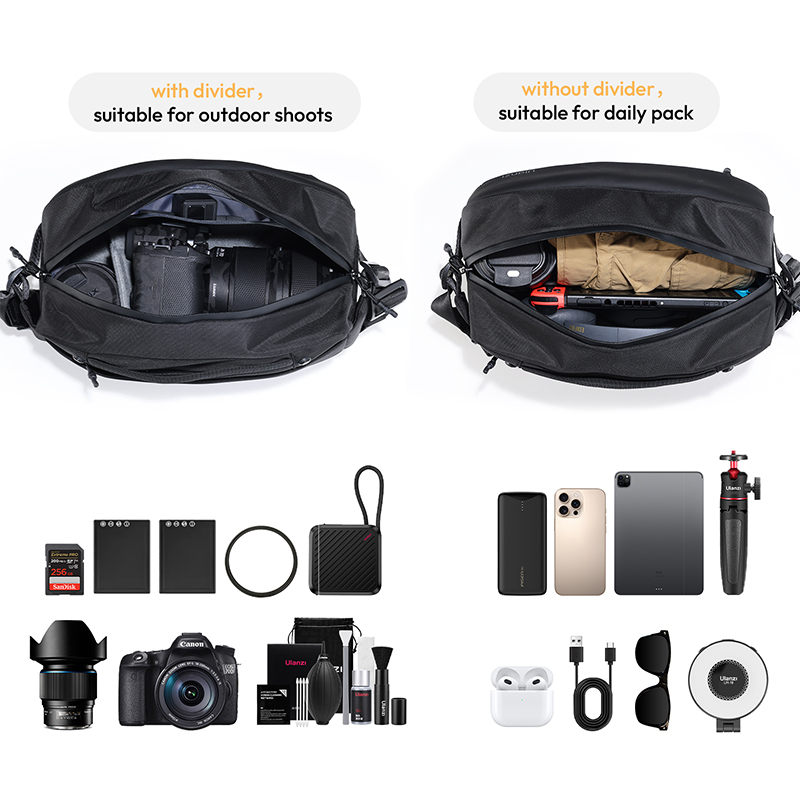 Ulanzi PB038 Travel Sling Bag  - Outdoor Lighting For Photography ulasan dan harga
