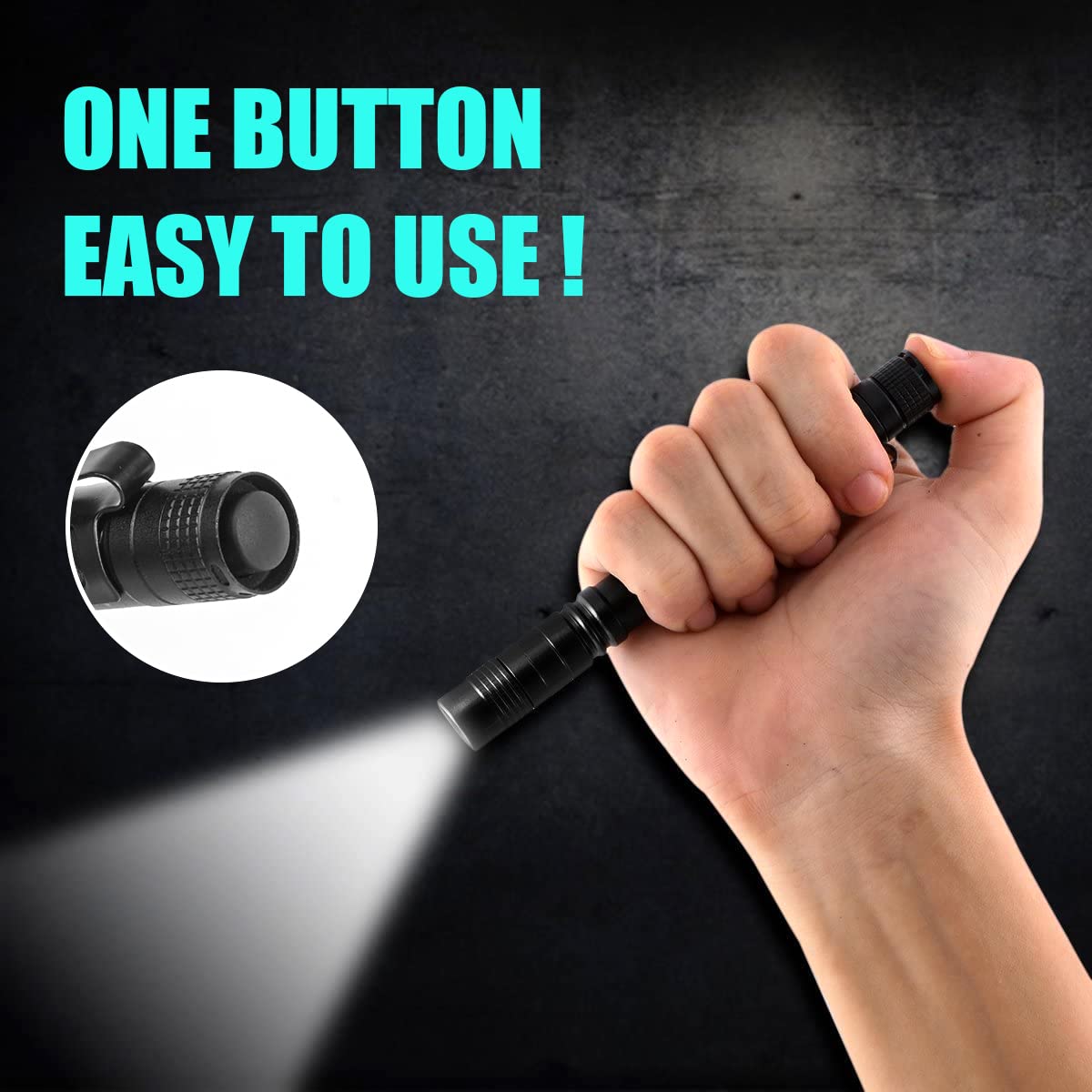 Portable Mini LED Pen Flashlig - Zinc Outdoor Lighting ulasan dan harga