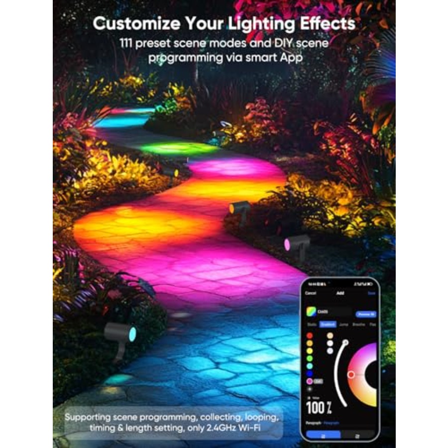 Outdoor Spot Light 00lm Smart  - Outdoor Lighting Kits Low Voltage ulasan dan harga