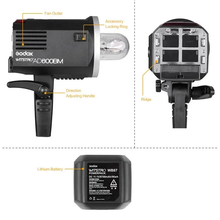 2026 Premium  AD600BM 600W Stu - Outdoor Lighting For Photography ulasan dan harga