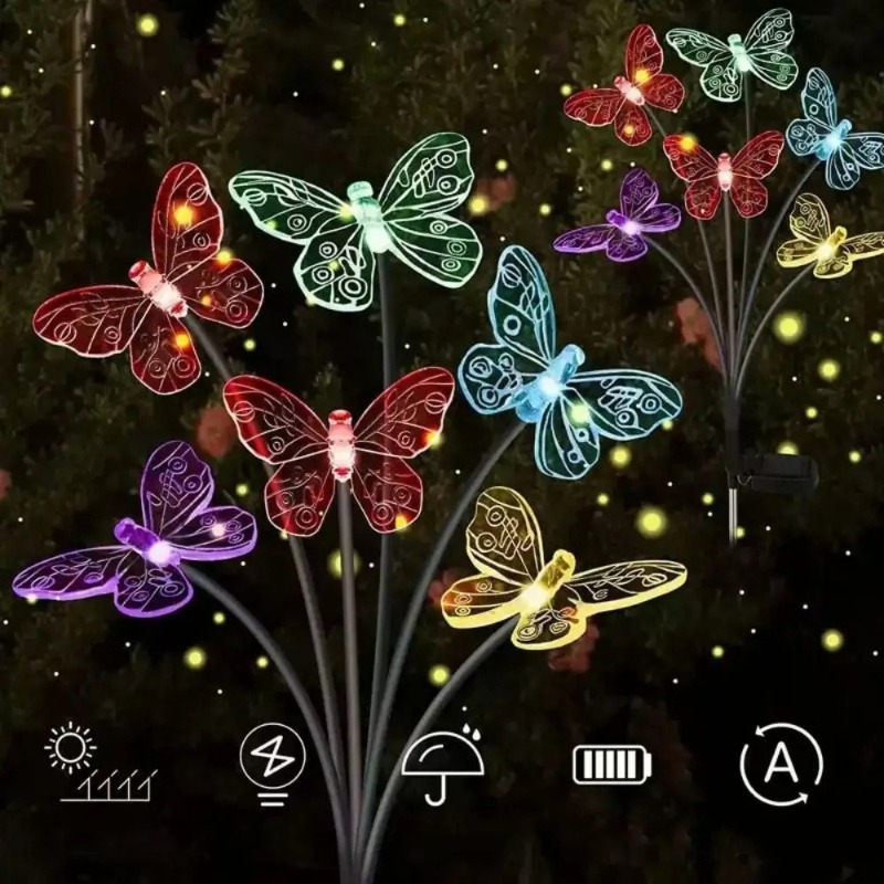 Solar Powered Butterfly Lights - Outdoor Lighting Led ulasan dan harga