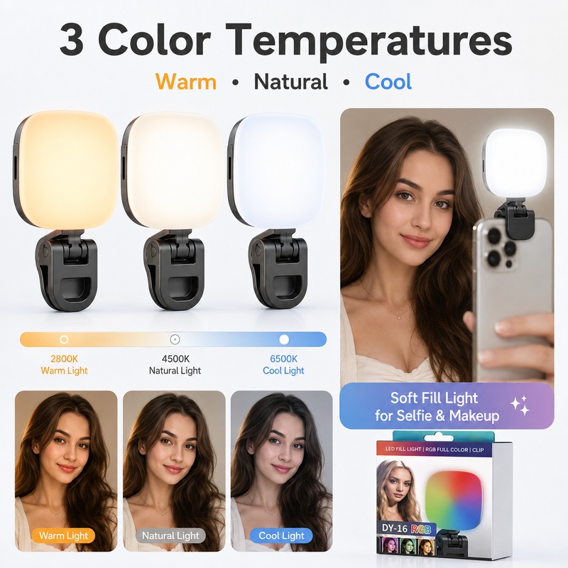 Portable RGB LED Fill Light Po - Outdoor Lighting For Photography ulasan dan harga