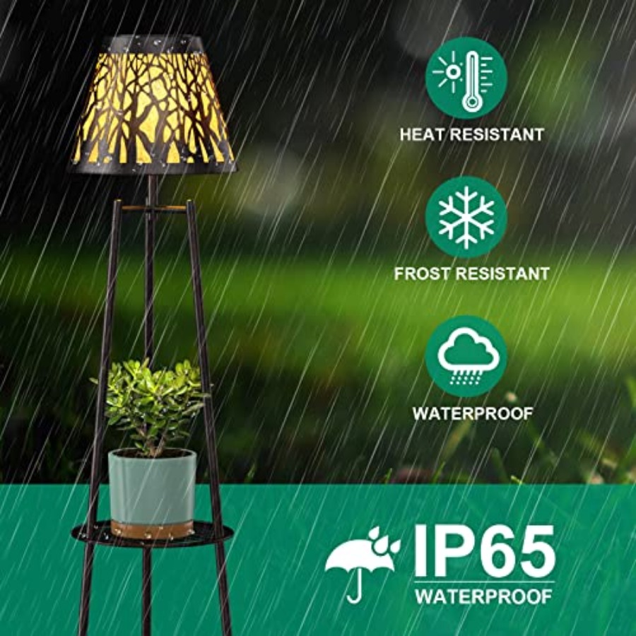2 Pack Outdoor Solar Floor Lam - Outdoor Lighting Led ulasan dan harga