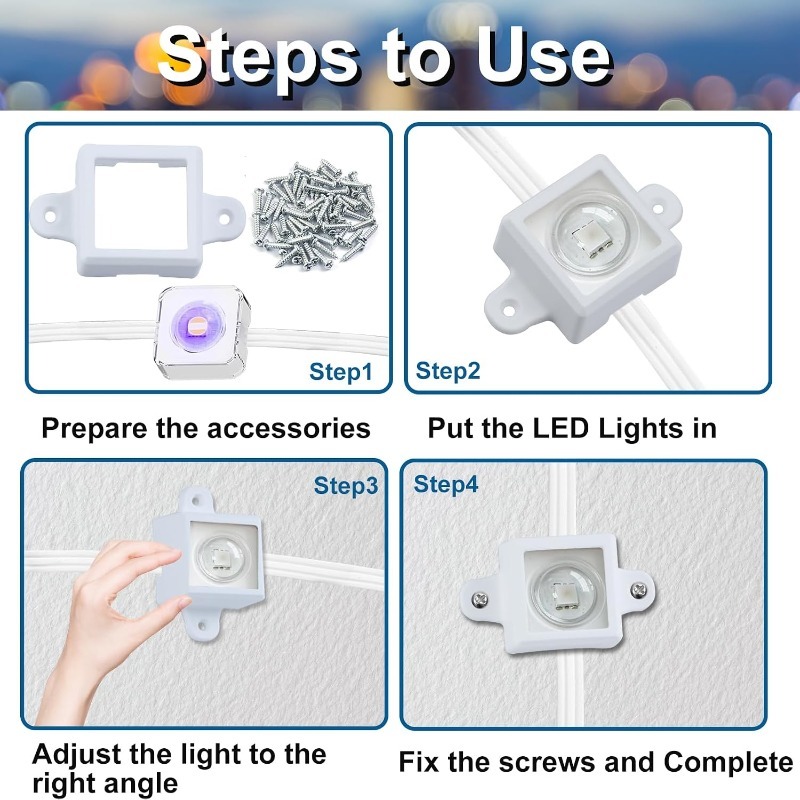 36pcs Outdoor Light Clips with - Outdoor Lighting Govee ulasan dan harga