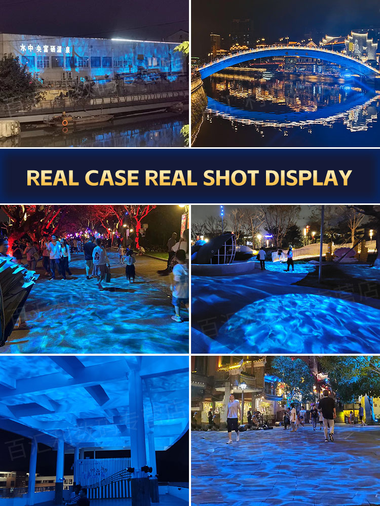 High-Power 3D Dynamic Water Ri - Outdoor Lighting Logo ulasan dan harga