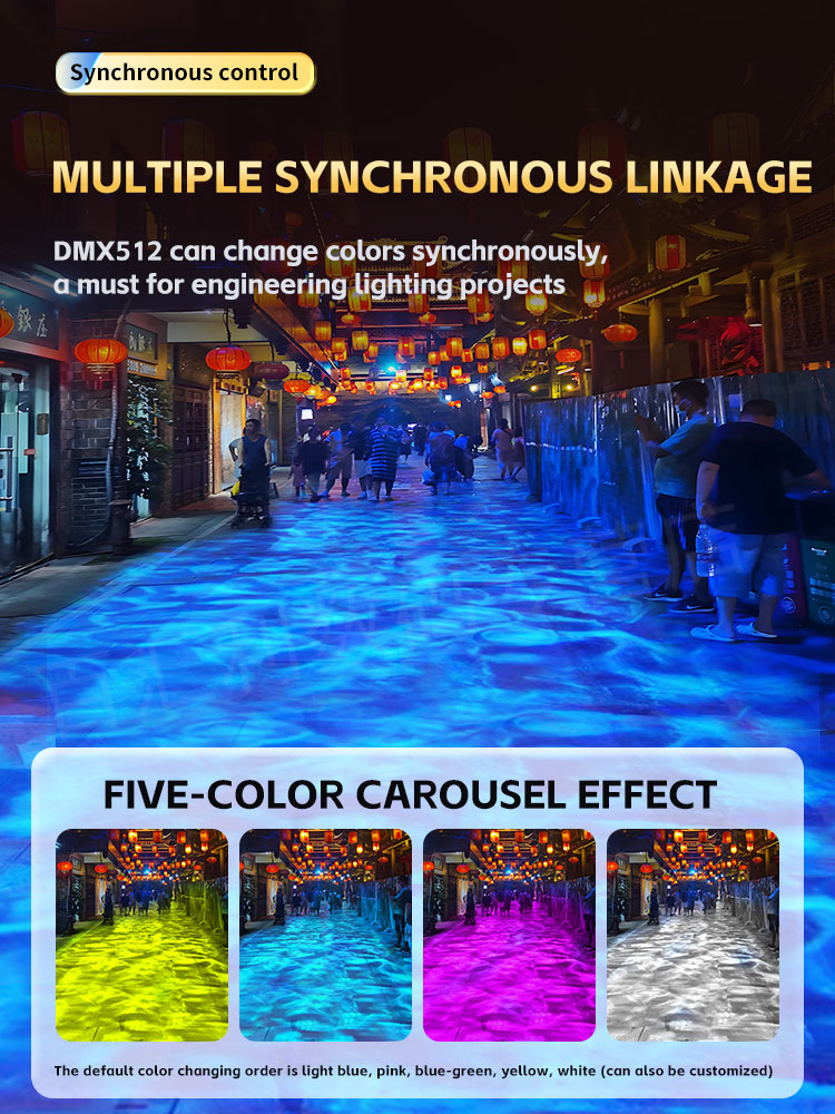 High-Power 3D Dynamic Water Ri - Outdoor Lighting Logo ulasan dan harga