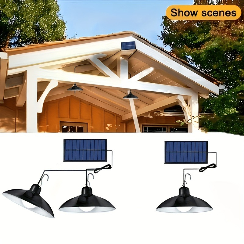 1pc Solar Pendant Light Outdoo - Outdoor Lighting Modern ulasan dan harga