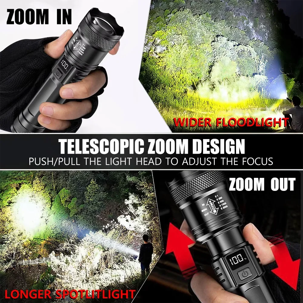 Rechargeable LED Flashlight Zo - Zinc Outdoor Lighting ulasan dan harga