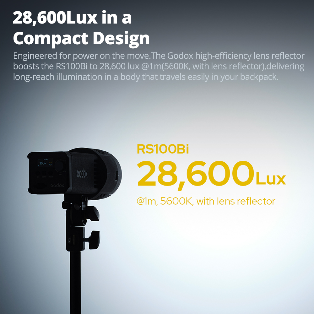 GODOX RS100Bi 28600Lux Bi-colo - Outdoor Lighting Video Shooting ulasan dan harga