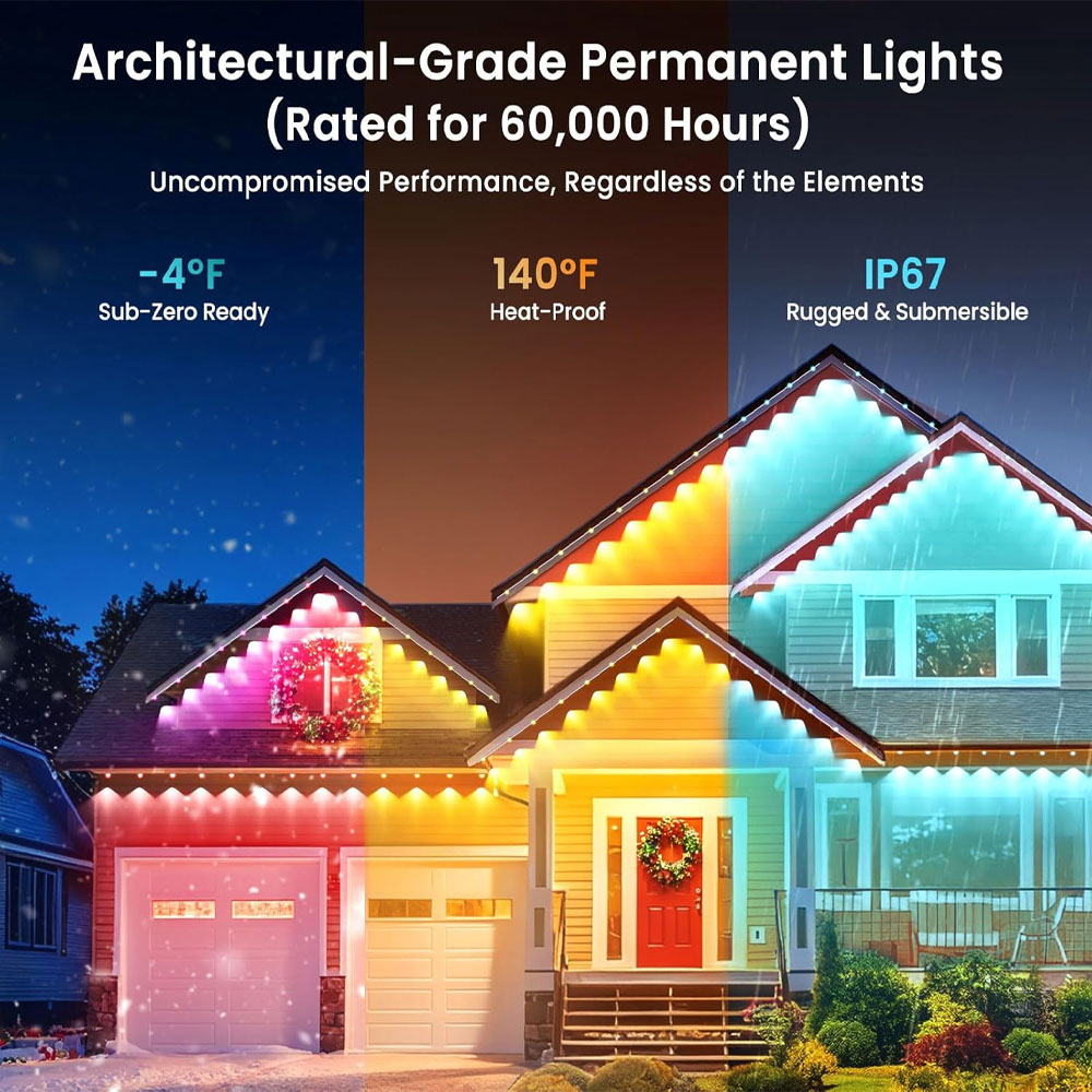 Permanent Outdoor Eaves Lights - Outdoor Lighting Remote Control ulasan dan harga