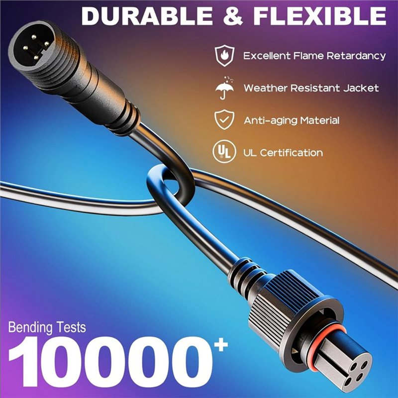 A20F-Waterproof 4Pin Extension - Outdoor Lighting Govee ulasan dan harga
